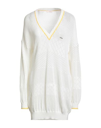 Liu •jo Better Woman Sweater Ivory Size S Viscose, Polyester In White