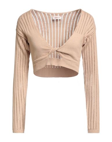 Kontatto Woman Sweater Beige Size Onesize Cotton In Pink