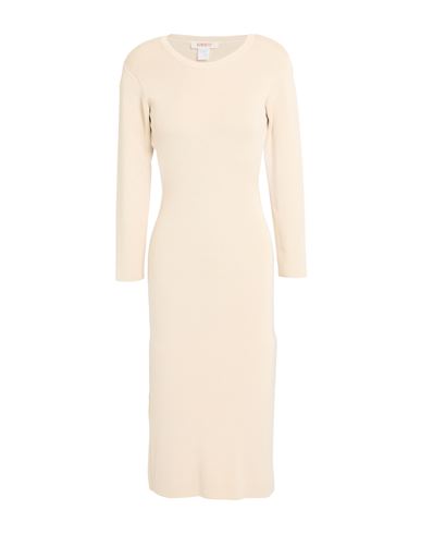 Kontatto Woman Midi Dress Beige Size Onesize Viscose, Acrylic, Elastane In Neutral