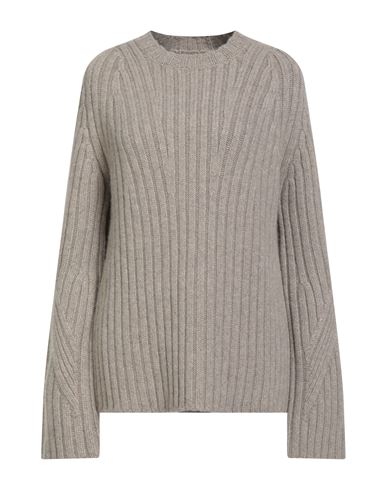 Khaite Woman Sweater Taupe Size L Cashmere In Gray