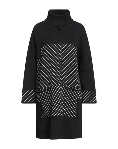 Corte Dei Gonzaga Woman Coat Black Size S Wool, Acrylic In Black