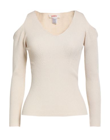 Kontatto Woman Sweater Beige Size Onesize Viscose, Acrylic, Elastane In Neutral