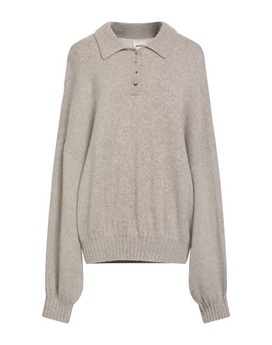 Khaite Woman Sweater Taupe Size L Cashmere, Elastane In Gray