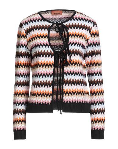 Missoni Woman Cardigan Pink Size 6 Wool In Multi