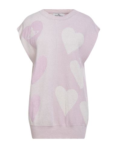 Vivienne Westwood Woman Sweater Lilac Size L Wool, Polyamide, Viscose, Mohair Wool, Metallic Fiber In Pink