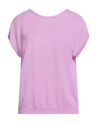 Kangra Cashmere Kangra Woman Sweater Mauve Size 12 Cotton In Purple