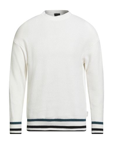 Armani Exchange Man Sweater White Size L Cotton In White