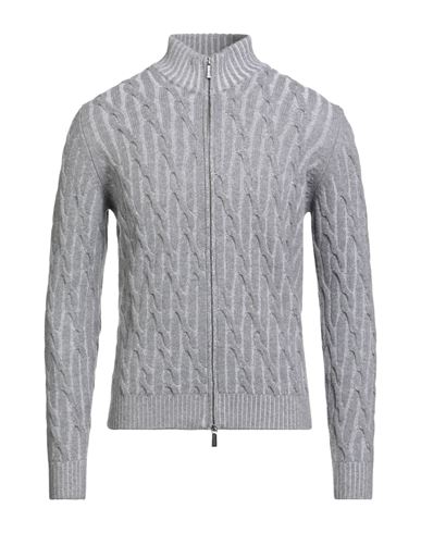 Moorer Man Cardigan Grey Size 44 Cashmere In Gray