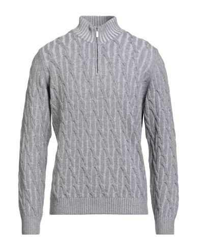 Moorer Man Turtleneck Grey Size 42 Cashmere In Gray