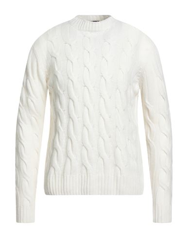 Moorer Man Sweater White Size 40 Cashmere In White