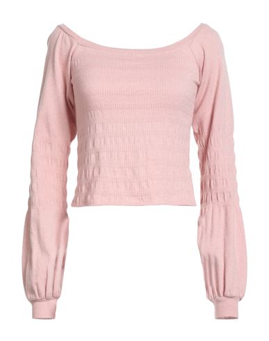 Haveone Woman Sweater Pink Size Onesize Viscose, Polyester, Polyamide In Pink
