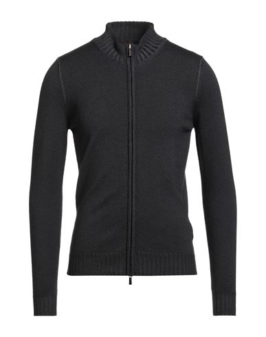 Moorer Man Cardigan Charcoal Size 36 Virgin Wool In Gray