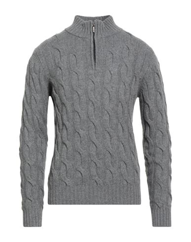 Moorer Man Turtleneck Grey Size 46 Cashmere In Gray