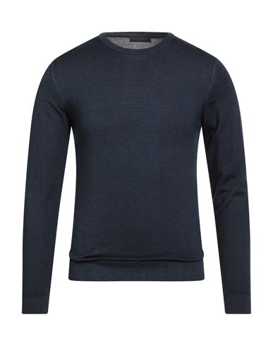 Daniele Fiesoli Man Sweater Navy Size S Merino Wool In Blue