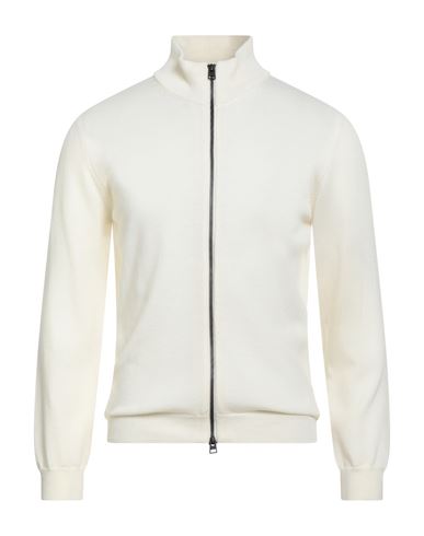 Bellwood Man Cardigan Cream Size 40 Merino Wool In White