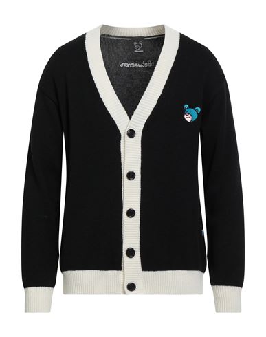 Inbetweeners Man Cardigan Black Size M Wool, Acrylic In Black