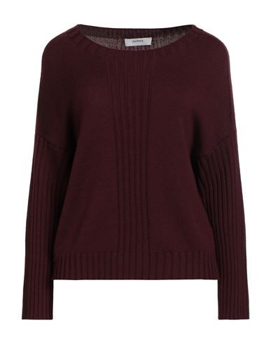 Alpha Studio Woman Sweater Plum Size 10 Merino Wool In Purple