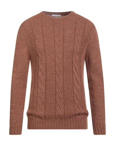 Grey Daniele Alessandrini Man Sweater Brown Size 38 Acrylic, Wool, Alpaca Wool In Brown