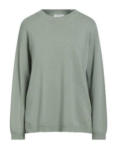 Le Tricot Perugia Woman Sweater Sage Green Size M Virgin Wool, Silk, Cashmere In Green