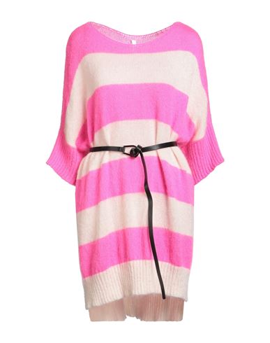 Tensione In Woman Sweater Fuchsia Size Onesize Acrylic, Polyamide, Mohair Wool In Pink