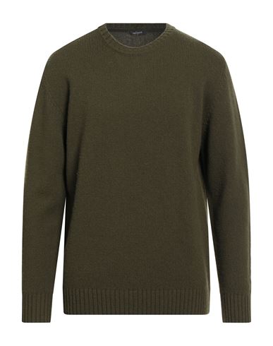 Bellwood Man Sweater Military Green Size 44 Wool In Green