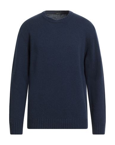 Bellwood Man Sweater Midnight Blue Size 44 Wool In Blue