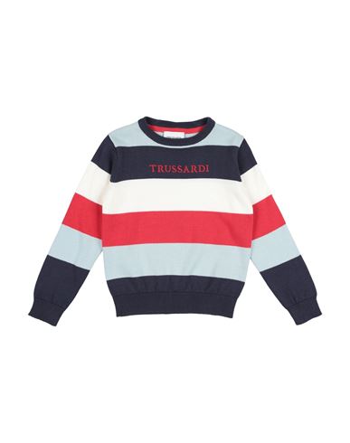 Trussardi Junior Toddler Boy Sweater Navy Size 6 Cotton In Multi