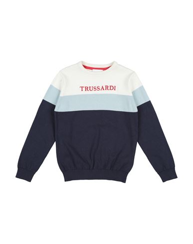 Trussardi Junior Toddler Boy Sweater Navy Size 6 Cotton In Multi