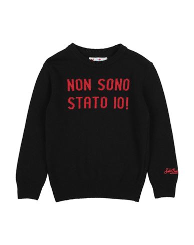Mc2 Saint Barth Après-ski Collection Toddler Boy Sweater Black Size 6 Wool, Viscose, Polyamide, Cash In Black
