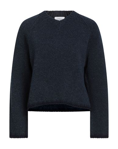 École De Curiosités Woman Sweater Navy Size L Wool In Blue