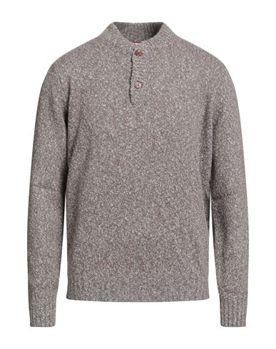 Brunello Cucinelli Cashmere Man Sweater Taupe Size 48 Lambswool, Cashmere In Gray