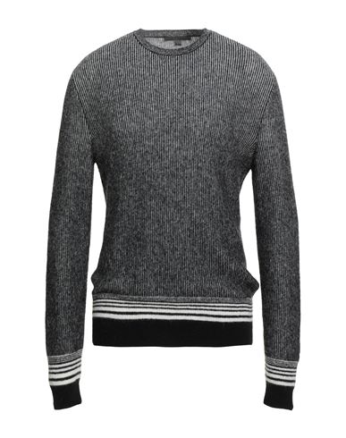 John Varvatos Man Sweater Black Size L Alpaca Wool, Polyamide, Merino Wool In Gray