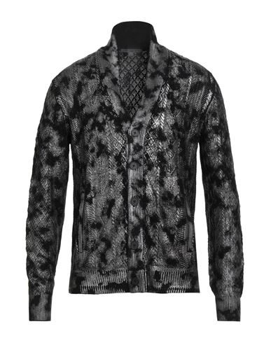 John Varvatos Man Cardigan Grey Size M Viscose In Gray