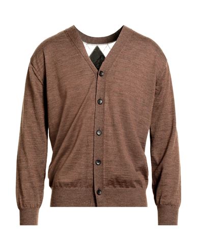 Junya Watanabe Comme Des Garçons Man Cardigan Brown Size S Wool In Brown