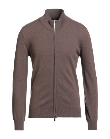 Moorer Man Cardigan Dark Brown Size 42 Cashmere In Gray