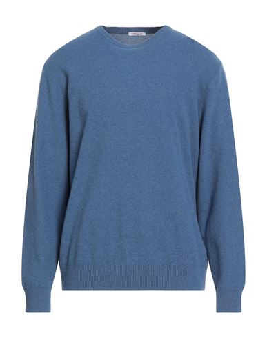 Gioferrari Man Sweater Slate Blue Size 44 Merino Wool, Viscose, Polyamide, Cashmere In Blue