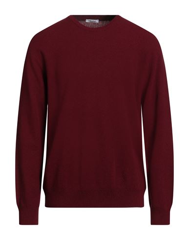 Gioferrari Man Sweater Burgundy Size 46 Merino Wool, Viscose, Polyamide, Cashmere In Burgundy