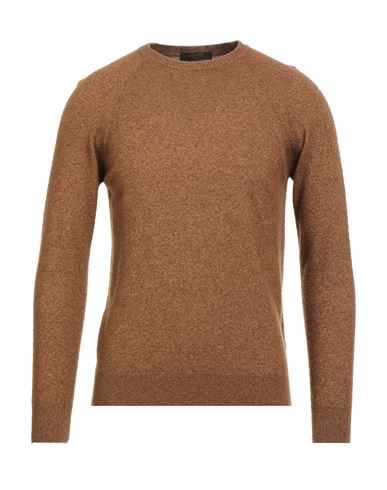 Moorer Man Sweater Brown Size 46 Cashmere, Mohair Wool In Brown