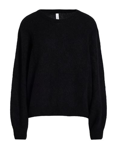 Tensione In Woman Sweater Black Size Onesize Alpaca Wool, Polyamide, Wool, Elastane In Black