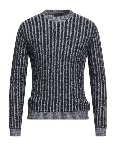 Moorer Man Sweater Midnight Blue Size 38 Wool, Cotton, Cashmere In Black