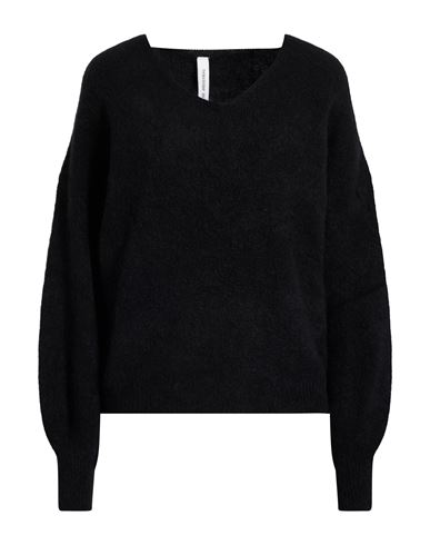 Tensione In Woman Sweater Black Size Onesize Baby Alpaca Wool, Polyamide, Wool, Elastane In Black
