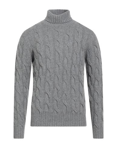 Moorer Man Turtleneck Grey Size 44 Cashmere In Gray