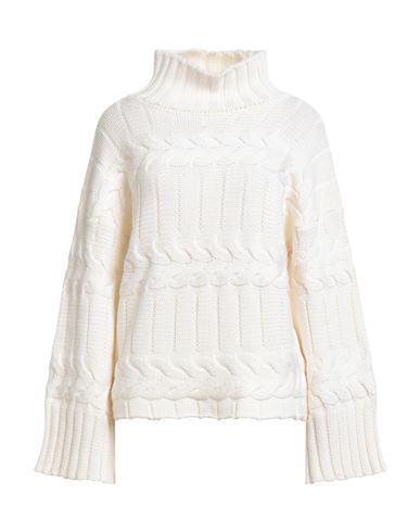 Compagnia Italiana Woman Turtleneck White Size L Wool In White