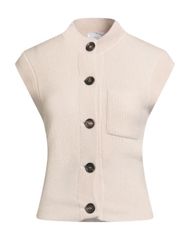 Brunello Cucinelli Woman Cardigan Beige Size M Cashmere In Blue
