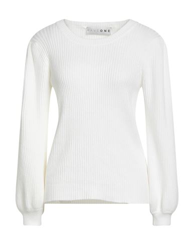 Haveone Woman Sweater White Size Onesize Viscose, Polyester, Polyamide In White