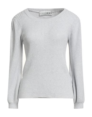 Haveone Woman Sweater Light Grey Size Onesize Viscose, Polyester, Polyamide In Gray