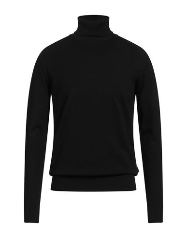 Outfit Out/fit Man Turtleneck Black Size S Viscose, Polyamide In Black
