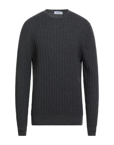 Gran Sasso Man Sweater Charcoal Size 46 Virgin Wool In Gray