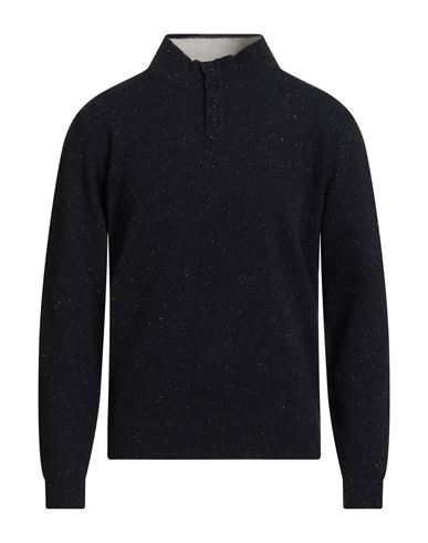 Wool & Co Man Sweater Midnight Blue Size M Virgin Wool In Blue