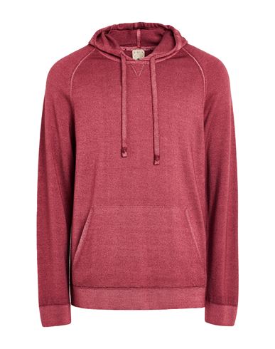 H953 Man Sweater Brick Size 42 Merino Wool In Red